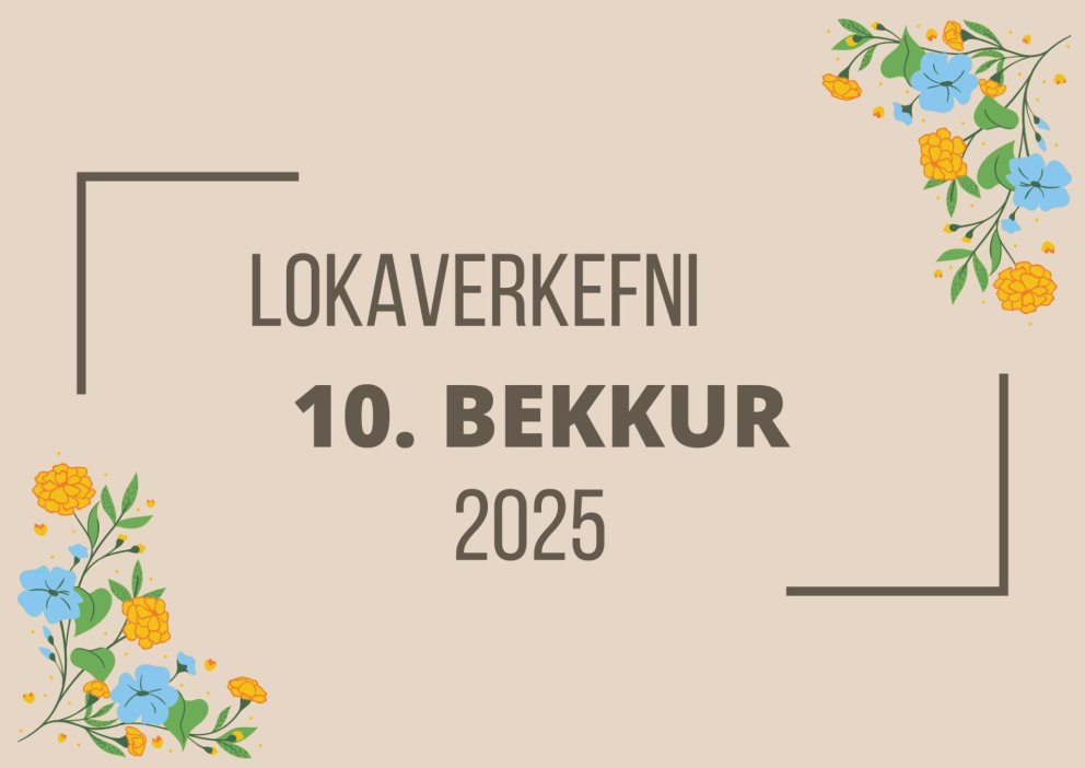 Lokaverkefni 10. bekkinga