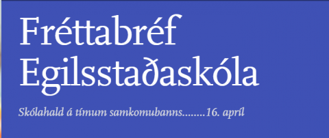 Fréttabréf skólans