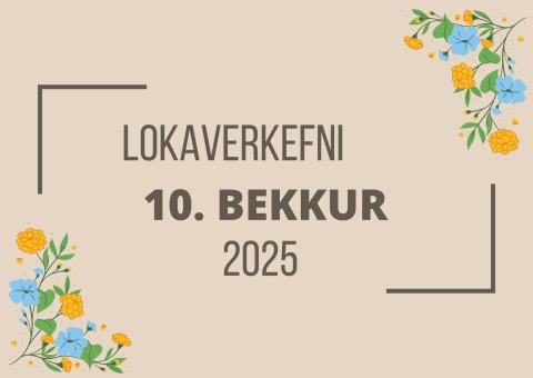 Lokaverkefni 10. bekkinga