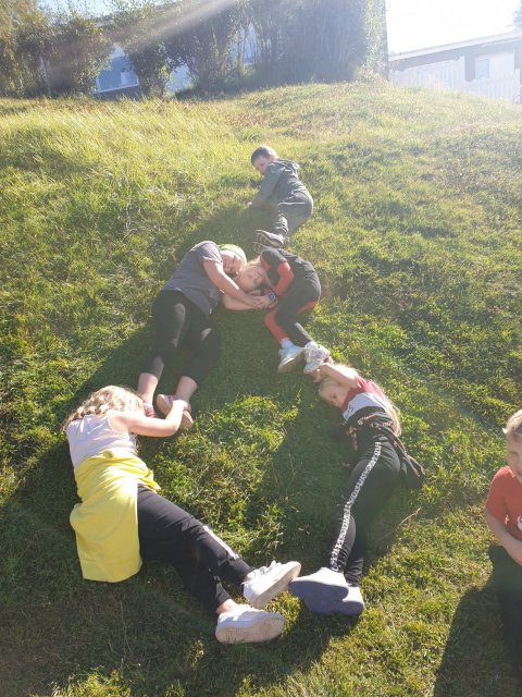 Í fyrsta bekk er í nógu að snúast