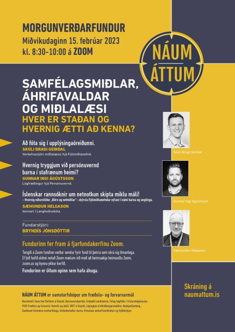 Náum áttum - fundur um börn og samfélagsmiðla