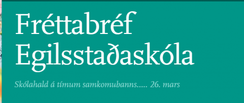 Fréttabréf skólans