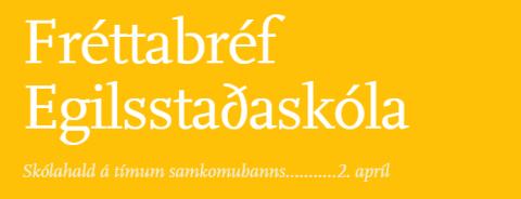 Fréttabréf skólans
